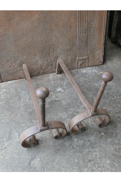 Antique Fireplace Andirons