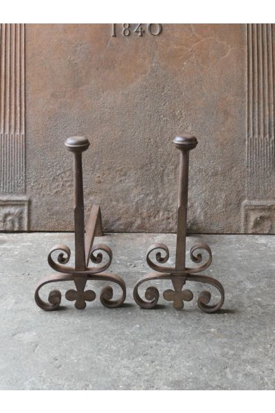 Antique Fireplace Andirons