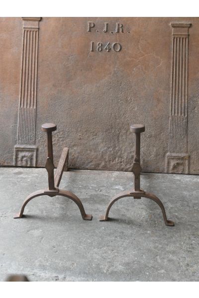 Antique Fireplace Andirons