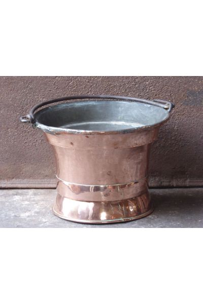 Polished Copper Log Basket