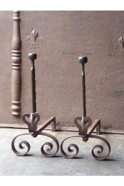 Antique Fireplace Andirons