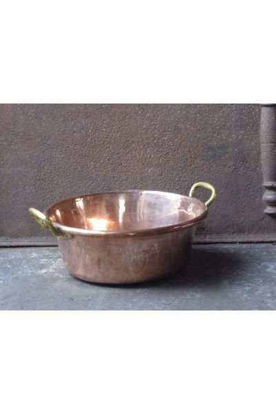 Polished Copper Log Basket