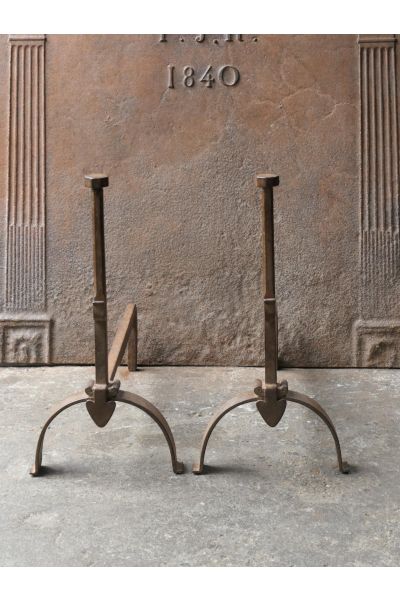 Antique Fireplace Andirons