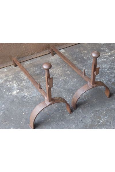 Antique Hand-Forged Andiron