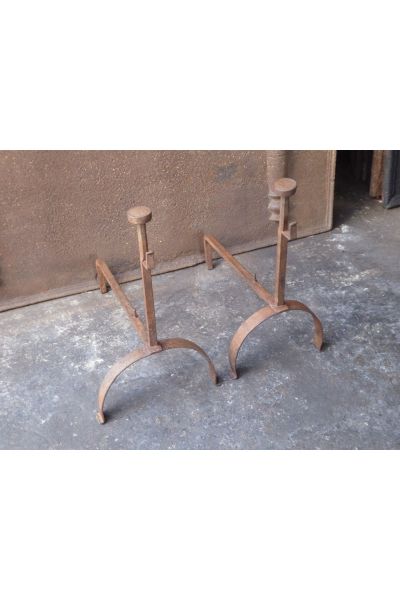 Antique Hand-Forged Andiron