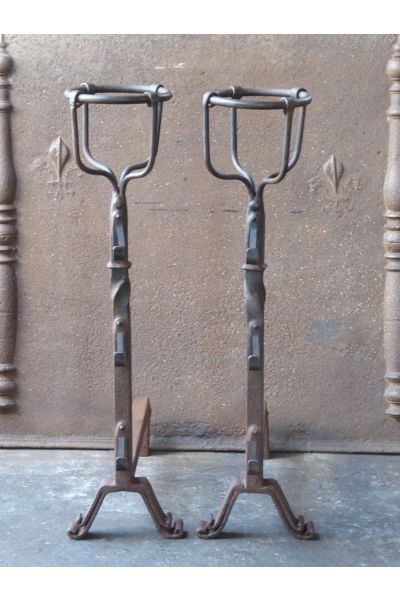 Hand-Forged Andirons