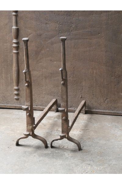 Gothic Andirons Fireplace