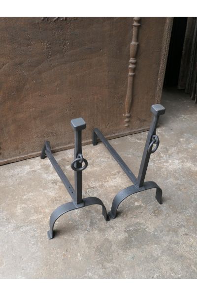 Wrought Iron Fire Dogs