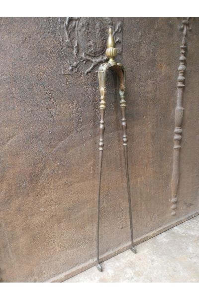 Antique French Fire Tongs