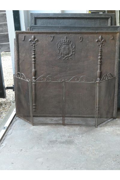 Antique French Fire Screen