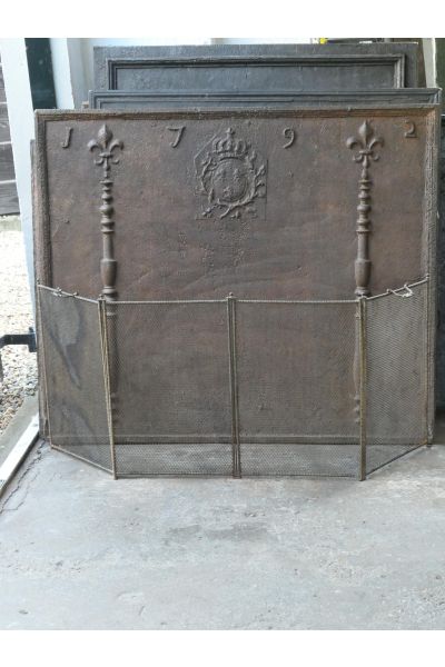 Antique French Fire Screen