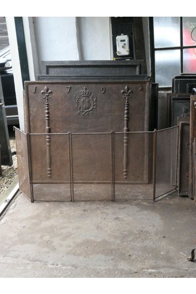 Antique French Fire Screen