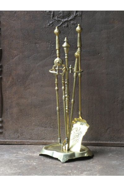 Brass Fireplace Tool Set