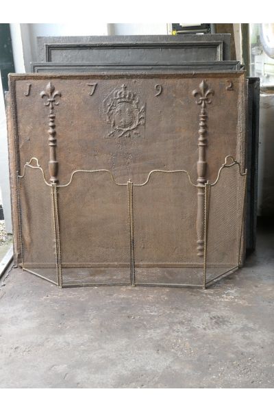 Antique French Fire Screen