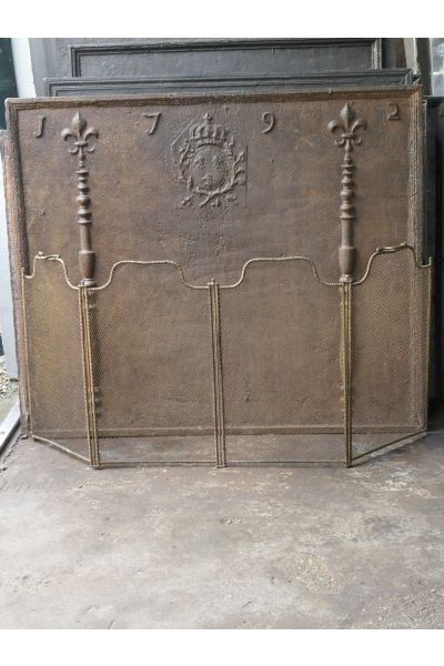 Antique French Fire Screen