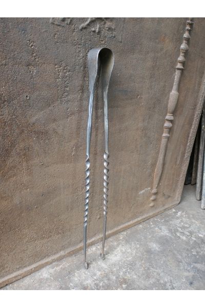 Antique French Fire Tongs