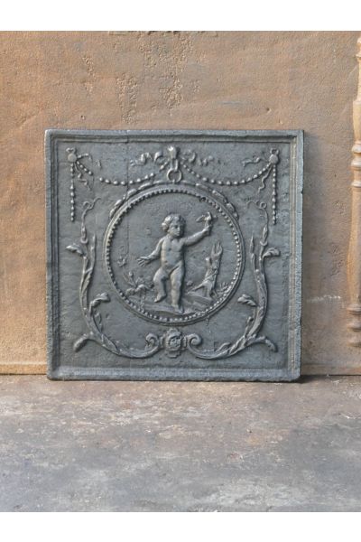 Cupid Fireplace Back Plate