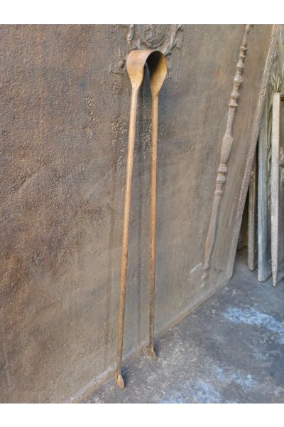 Antique French Fire Tongs