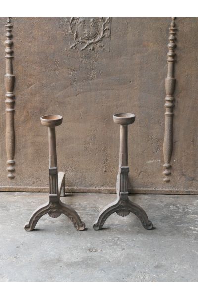 Gothic Style Andirons