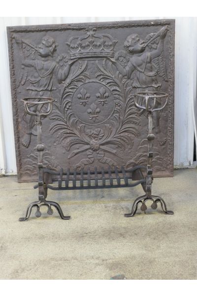 Antique Fireplace Log Grate