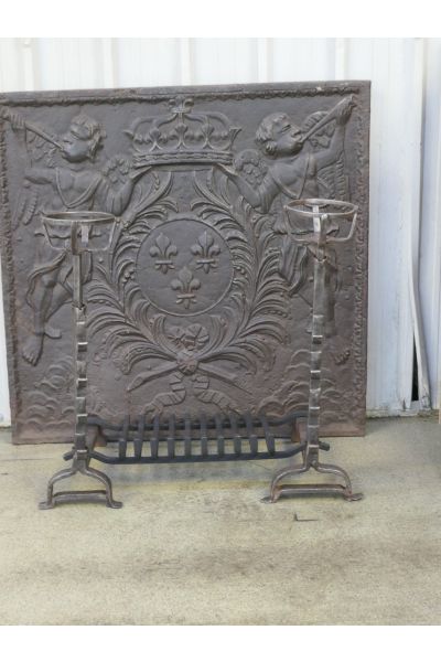 Antique Fireplace Log Grate