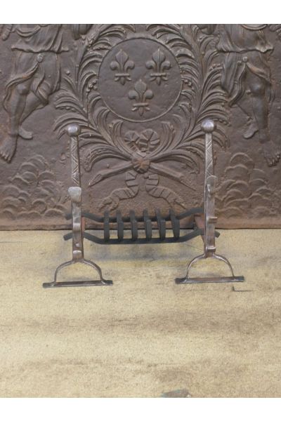 Antique Fireplace Log Grate