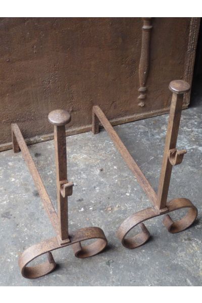 Antique Fireplace Andirons