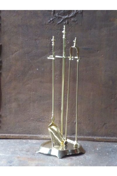 Polished Brass Fire Tools