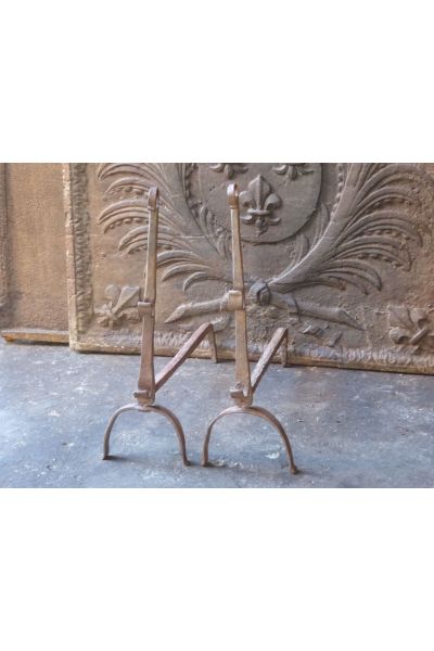 Antique Fireplace Andirons