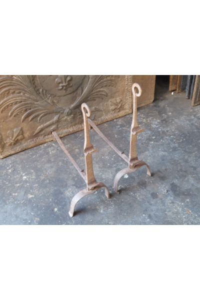 Antique Fireplace Andirons