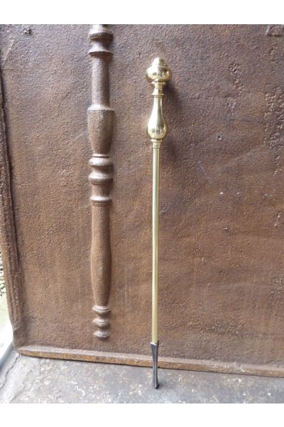 Polished Brass Fire Poker