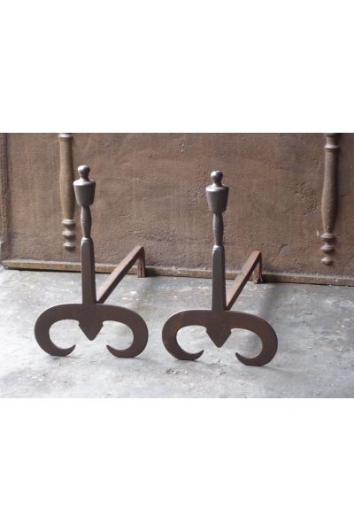 Hand-Forged Andirons