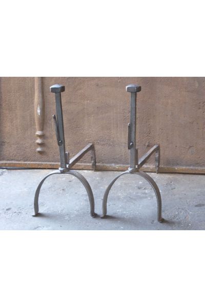 Antique Hand-Forged Andiron