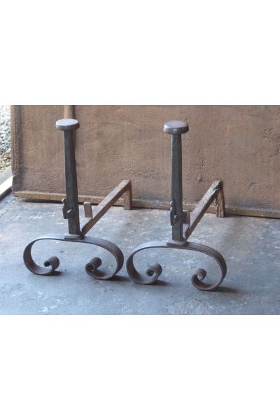 Wrought Iron Fire Dogs