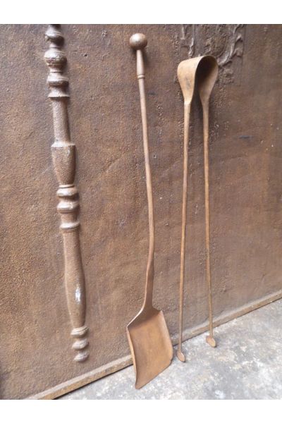 Large French Fireplace Tools