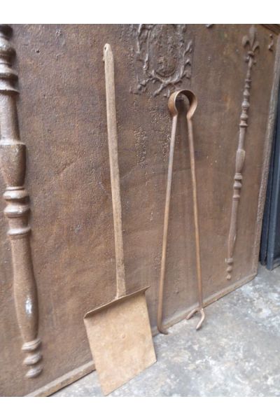 Large French Fireplace Tools