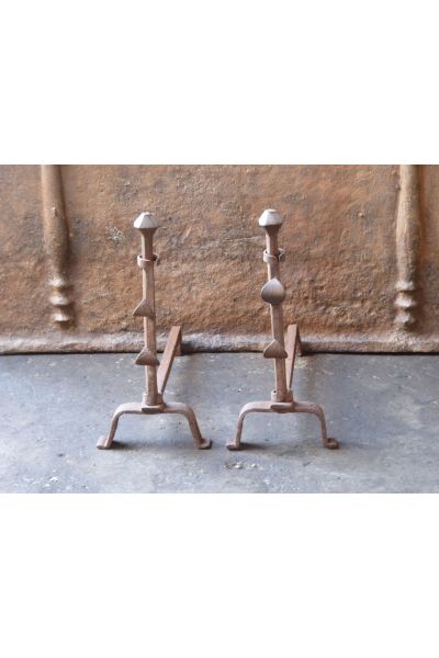 Antique Hand-Forged Andiron