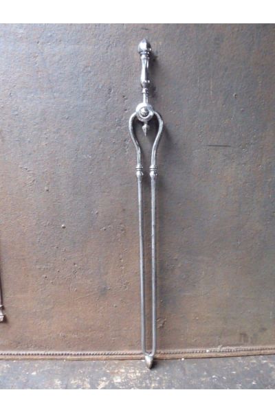 Polished Steel Fire Tongs