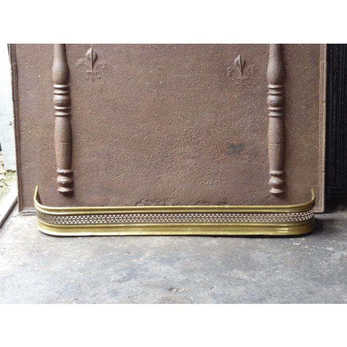 Brass Fireplace Fender P0482 Charles Nijman Fireplace Antiques