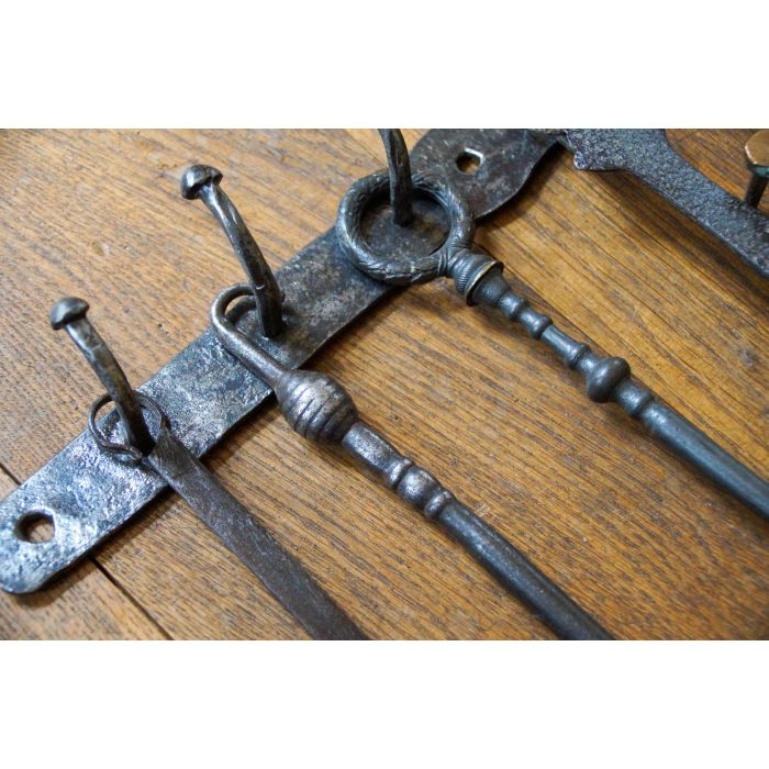 Antique Hanging Fireplace Tools t4086a