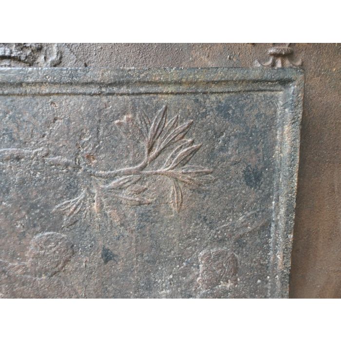 Apollo and Satyr Marsyas Fireback made of Cast iron 